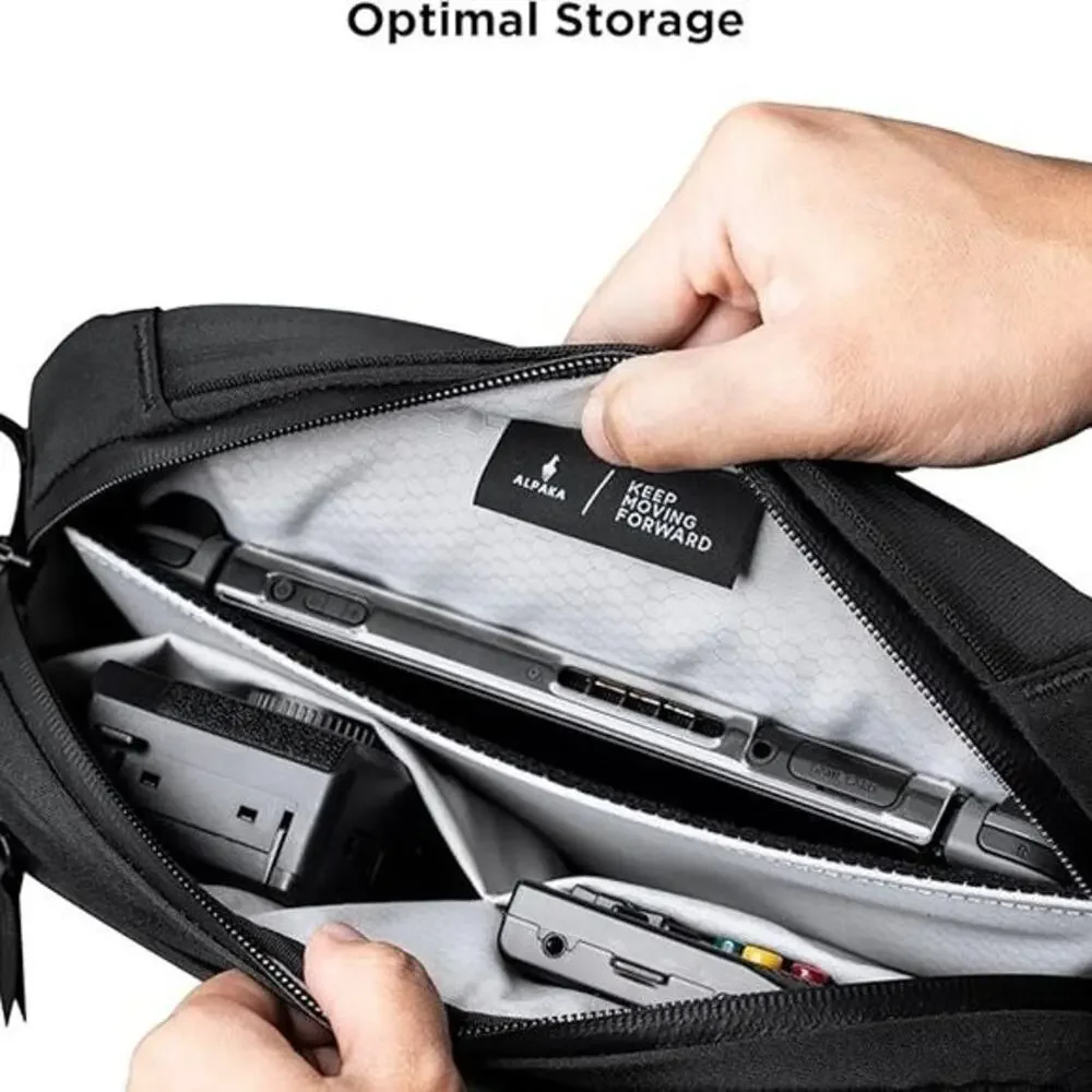 NWOT Alpaka Go Sling Mini V1 Travel Bag Black Axoflux 600D